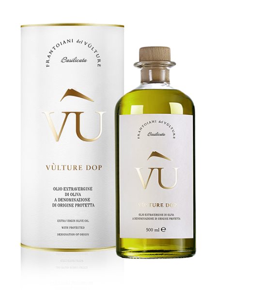Figura 2. Olio extravergine di oliva del Vulture DOP del progetto Frantoiani del Vulture, nato per promuovere questo prodotto certificato
