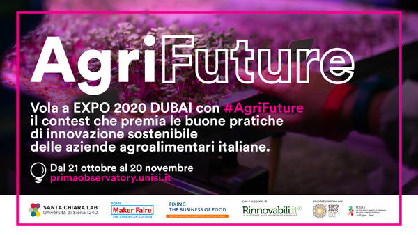 Entro il 20 novembre si potranno presentare progetti di innovazione per la sostenibilità agroalimentare per AgriFuture 