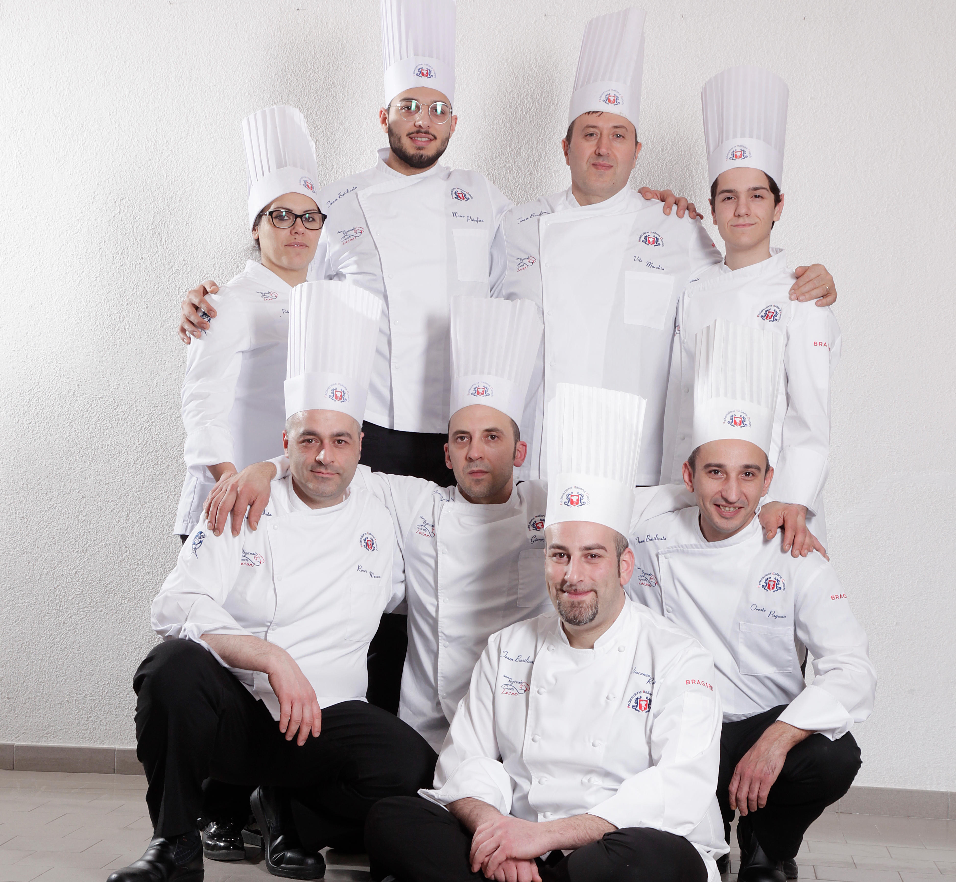 Il Team Basilicata vincitore della medaglia d'oro ai Campionati italiani di cucina a Rimini