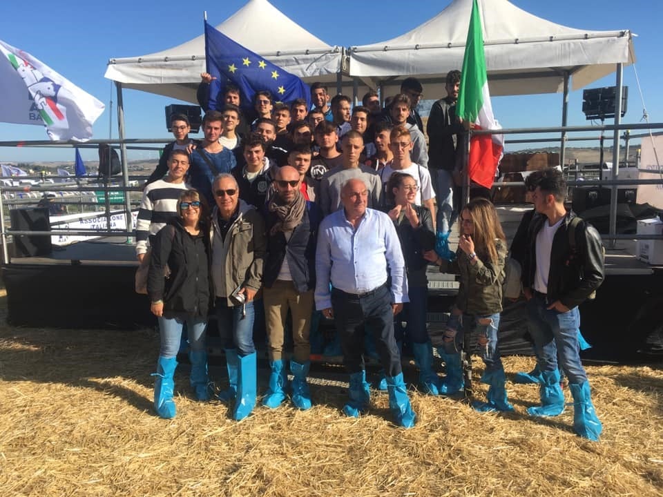 Studenti della 5^A dell'istituto tecnico agrario 