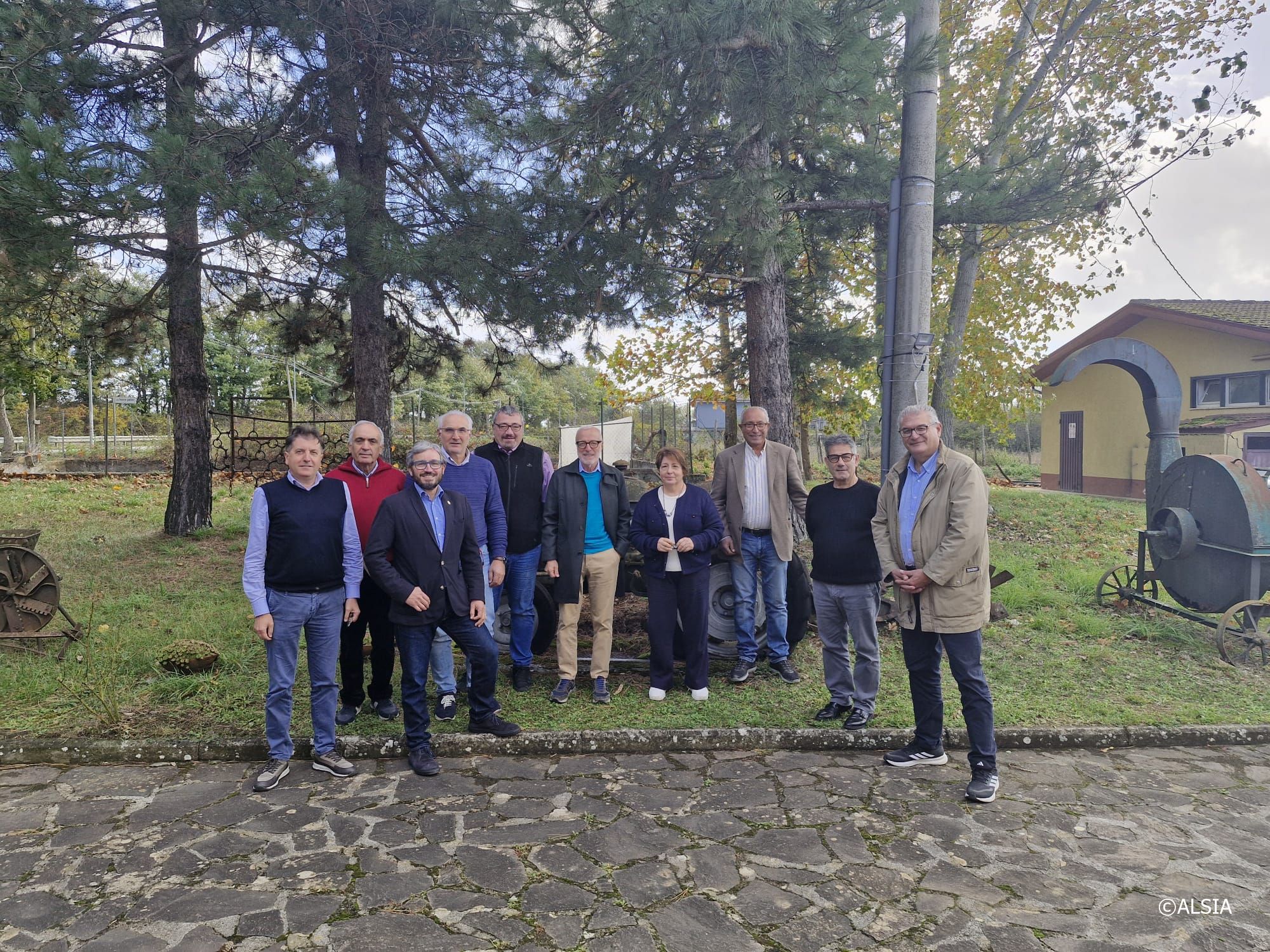 Foto di gruppo del personale Alsia in servizio presso l'Azienda 