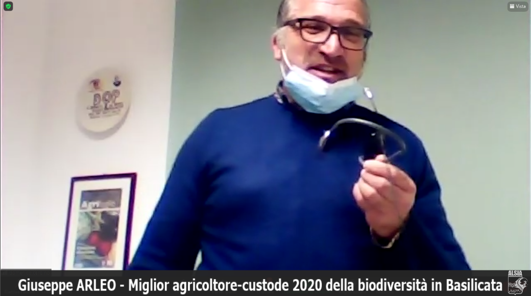 Giuseppe Arleo, miglior agricoltore-custode della agrobiodiversità della Basilicata per il 2020