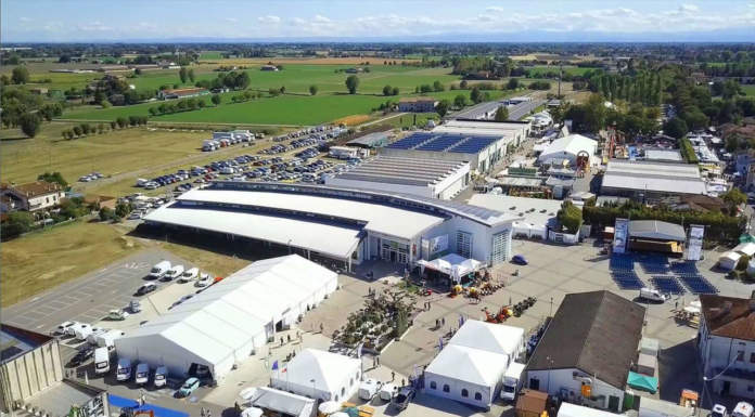 Lo spazio della fiera Millenaria a Gonzaga, in provincia di Mantova