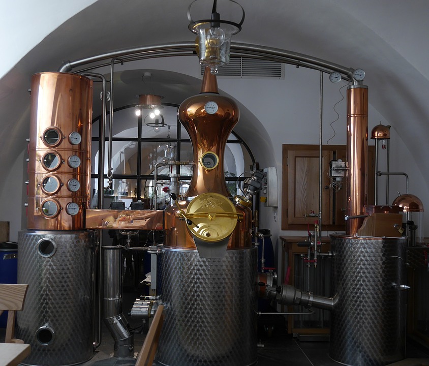 Una distilleria di grappa 