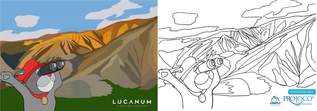 Caggiulino, il personaggio a fumetti di Lucanum