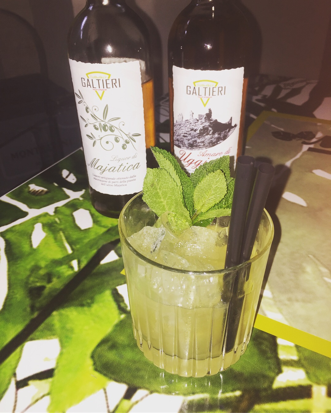 Cocktail a base di  Liquor majatica e Amaro di Uggiano
